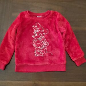 Disney Minnie Mouse Red Fleece Sweatshirt
